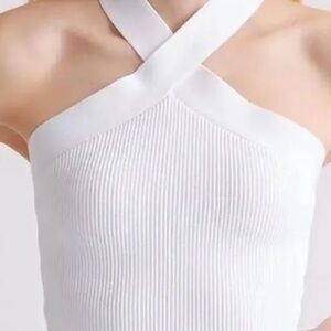 BABATON WHITE CRISS CROSS TOP